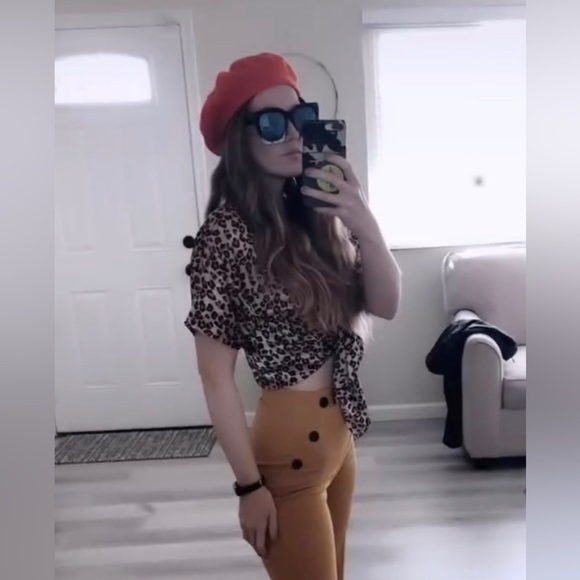 Authentic Original Vintage Style Accessories - Vintage Paris France wool red beret tam hat French style beanie